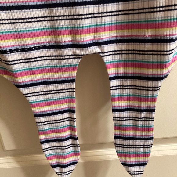 NWOT Walking on Sunshine Girls Striped Top, L - Picture 3 of 4